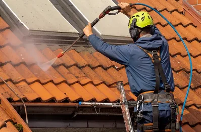 Démoussage et hydrofuge de toiture à Aureille